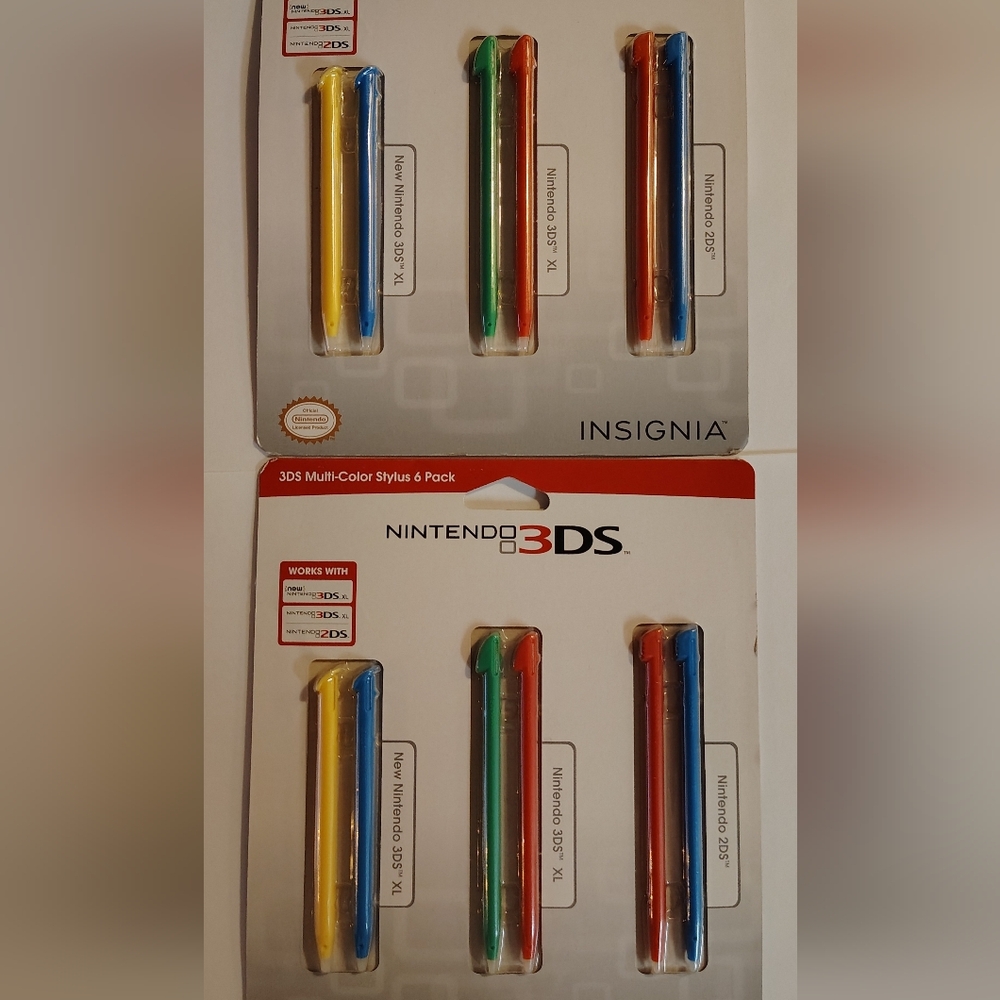Nintendo Stylus Set - Red, Blue, Green, Yellow